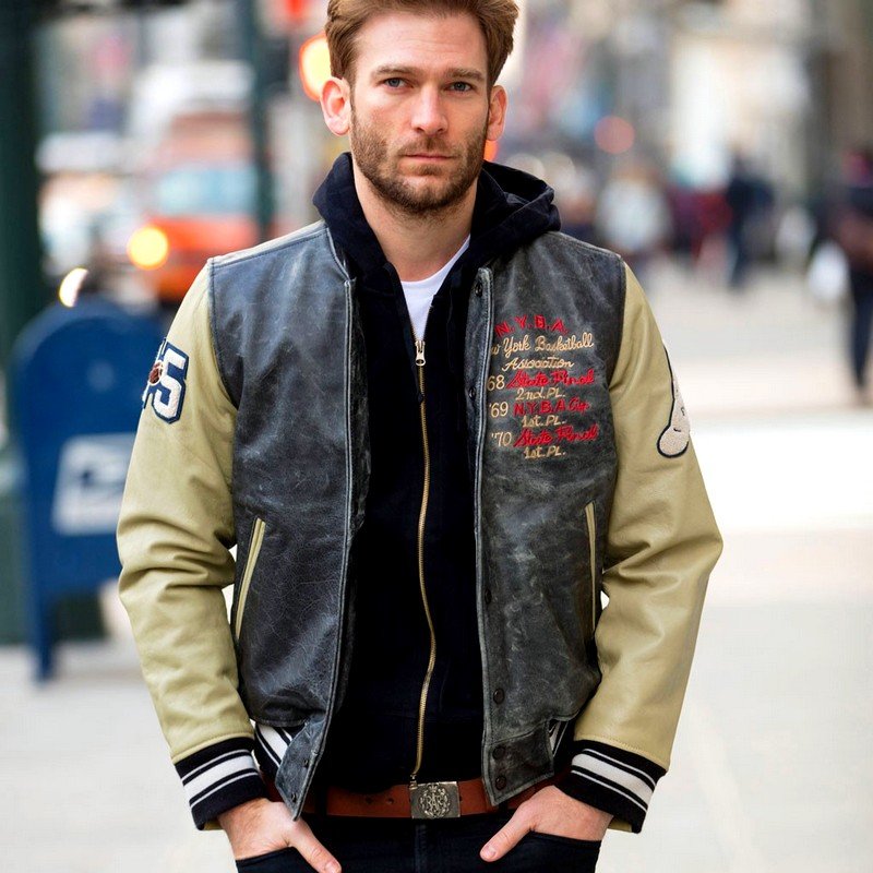 бомбер мужской varsity jacket фото