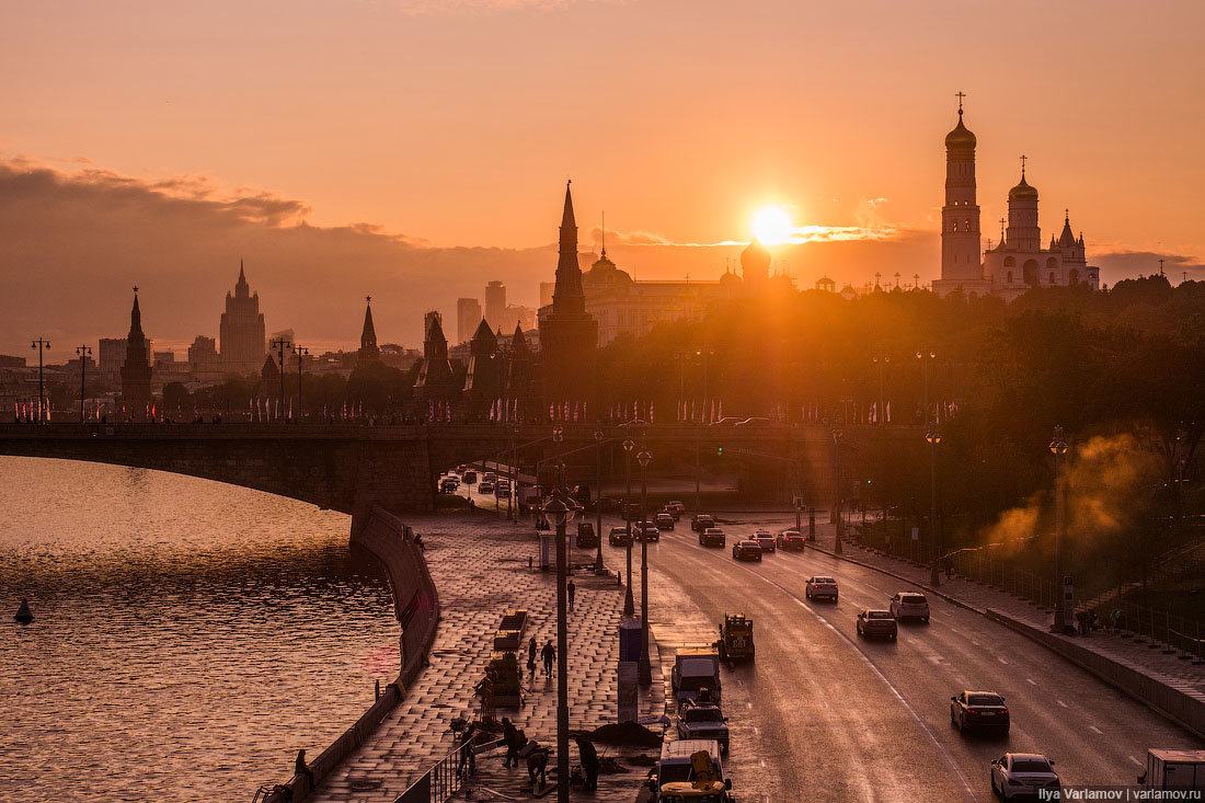 закат москва фото