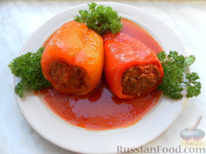 фаршированные перцы фото