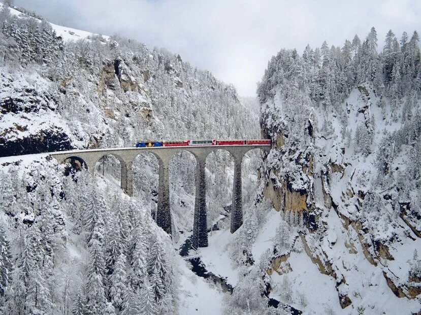 виадук ландвассер швейцария фото