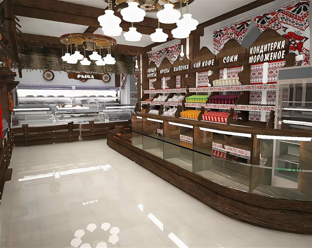 дизайн магазина продуктов фото