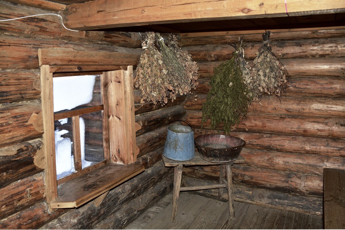 деревенская баня фото