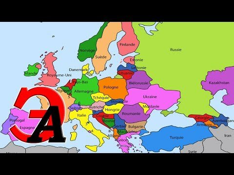 карта европы фото