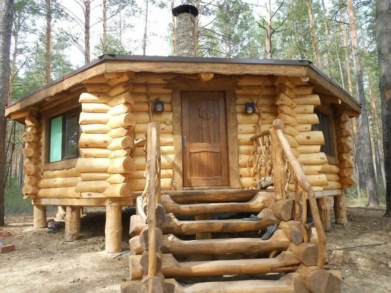 мини дом из сруба фото