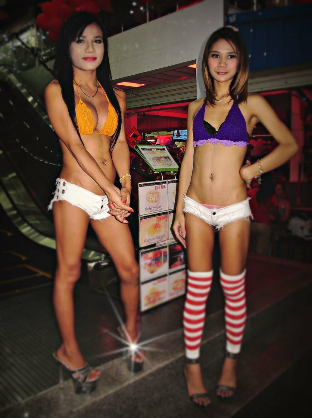 Young legal asian bar girls