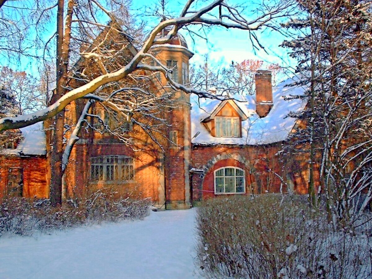 дача князя романова в пушкине осенью фото