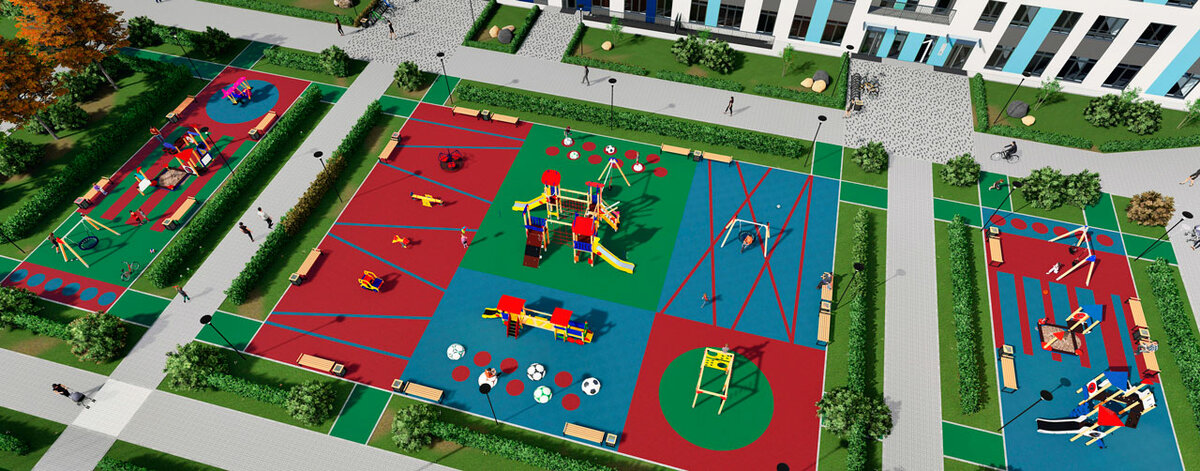 Лучшие проекты детских площадок: фото, изображения и картинки