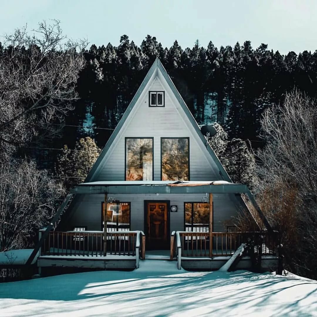 дом шалаш a-frame фото