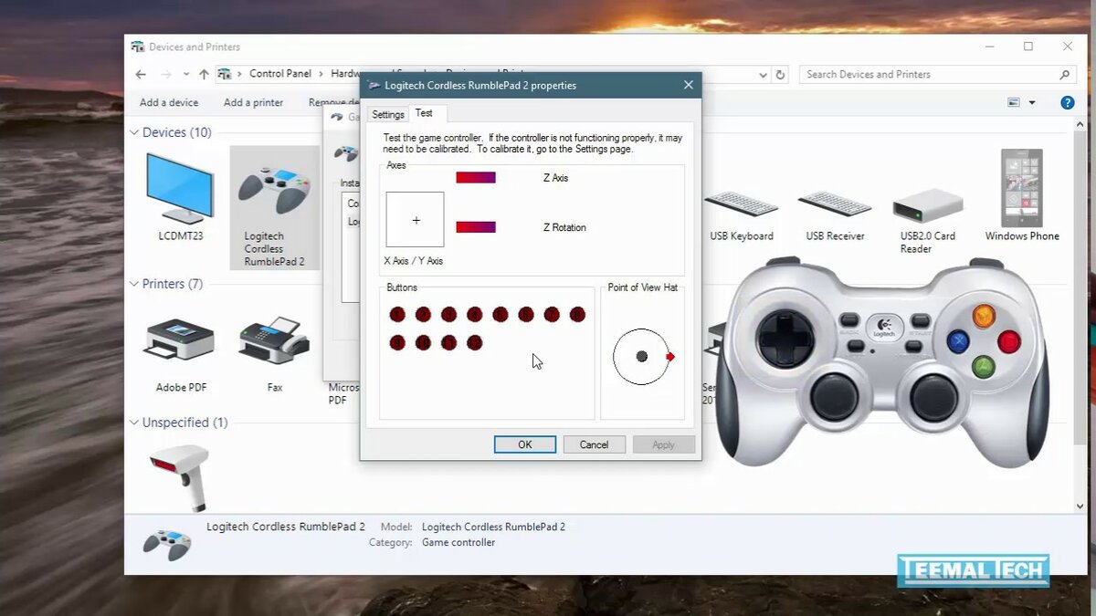 How to setup gamepad viewer