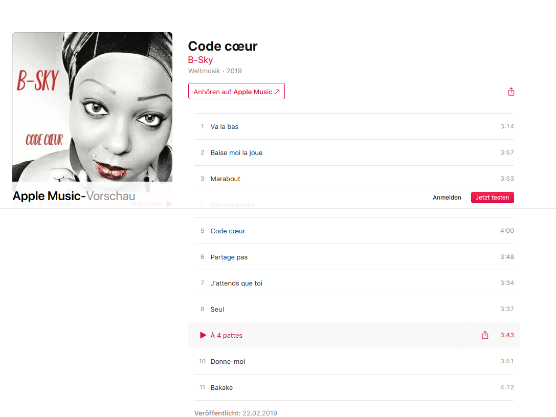  Apple Music presente : B-Sky - Code cœur S1200