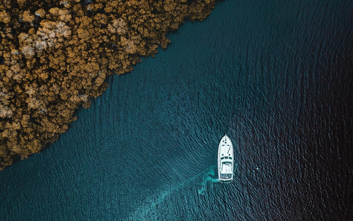 море вид сверху фото