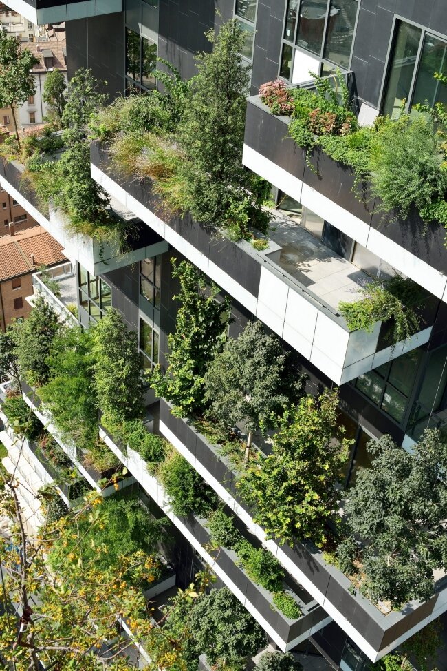 миланский небоскреб bosco verticale фото