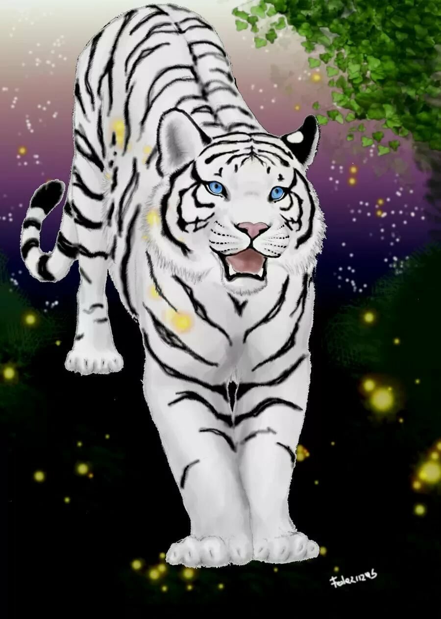 Аниме картинки тигры