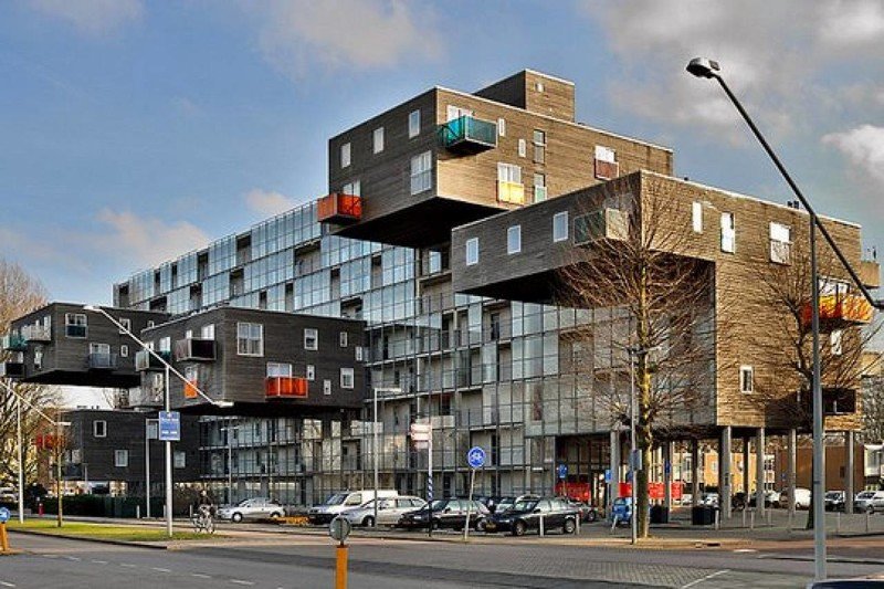 wozoco apartments. амстердам, голландия. фото