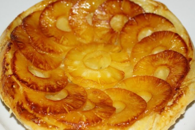 пирог с ананасами фото