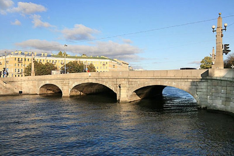 обуховский мост через фонтанку в санкт-петербурге фото