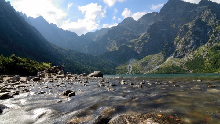 пейзаж горы река грузия фото