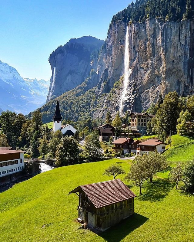 долина лаутербруннен швейцария фото