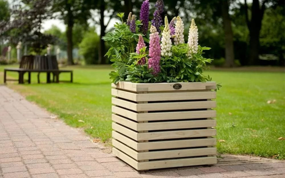 вазоны из дерева