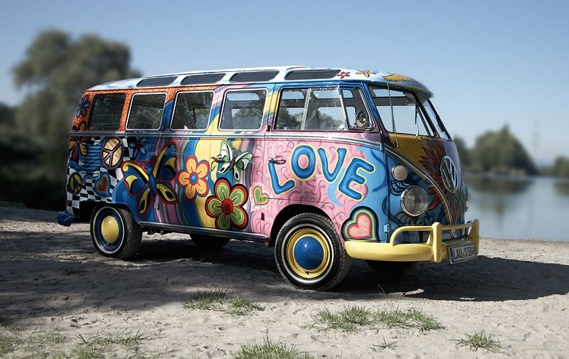 volkswagen t1 хиппи фото