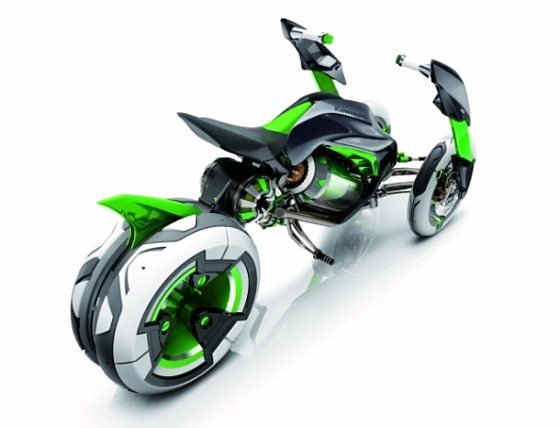 Kawasaki J 3-Wheel Electric Bike Concept