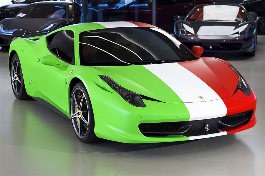 ferrari 458 italia зеленая фото