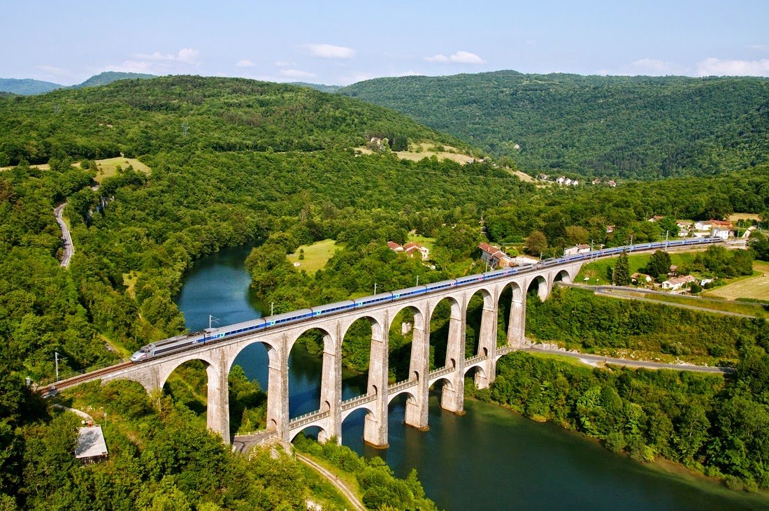 виадук сиз-болозон (cize–bolozon viaduct), сиз (cize), франция фото
