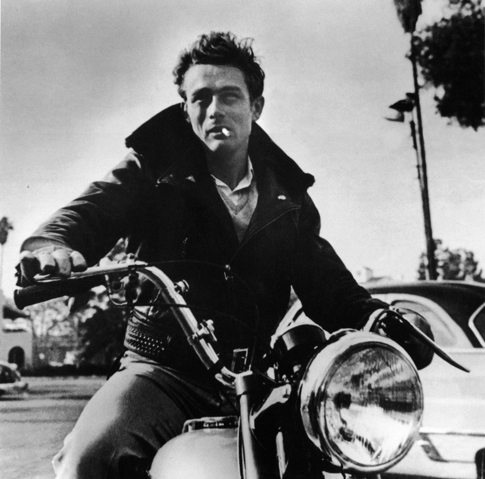 Motorcycle movie black white clark hanged women
