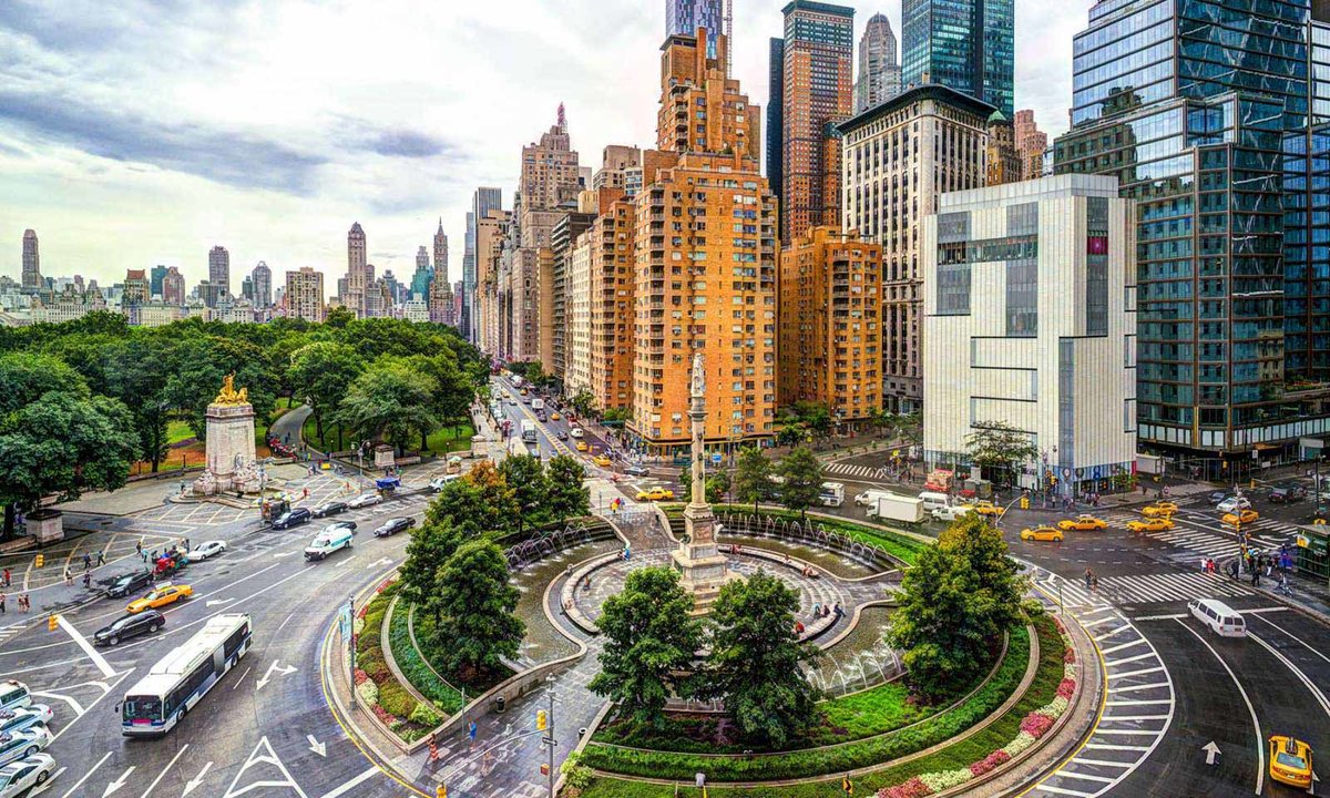 columbus circle, нью-йорк фото