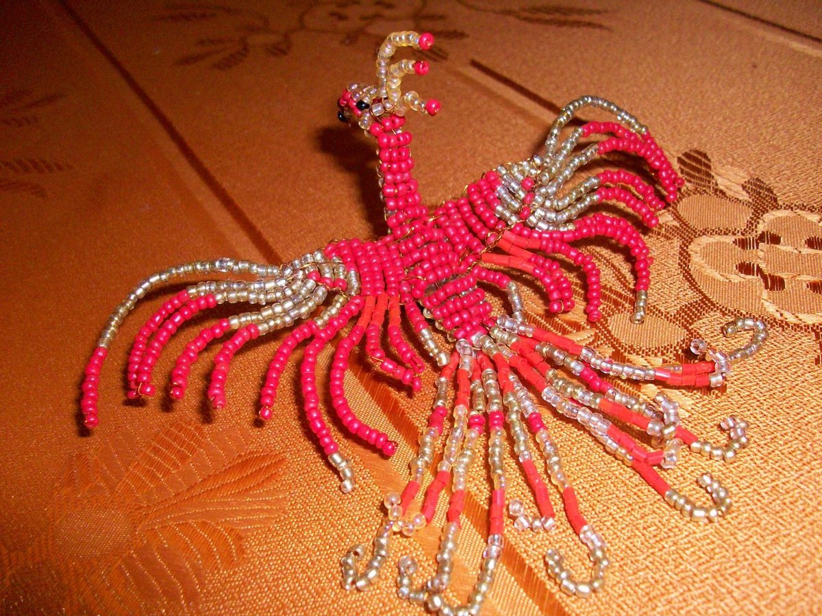 Жар-птица картинки из бисера