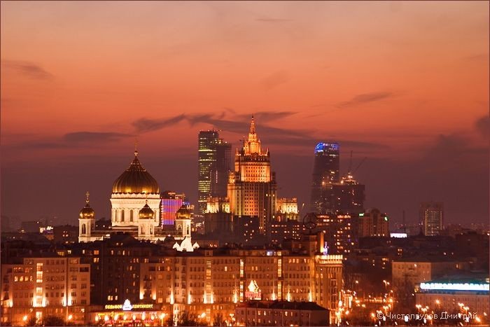 ночная москва фото