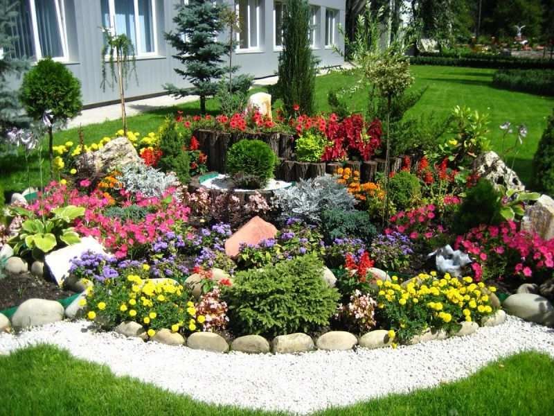 альпийская горка своими руками фото