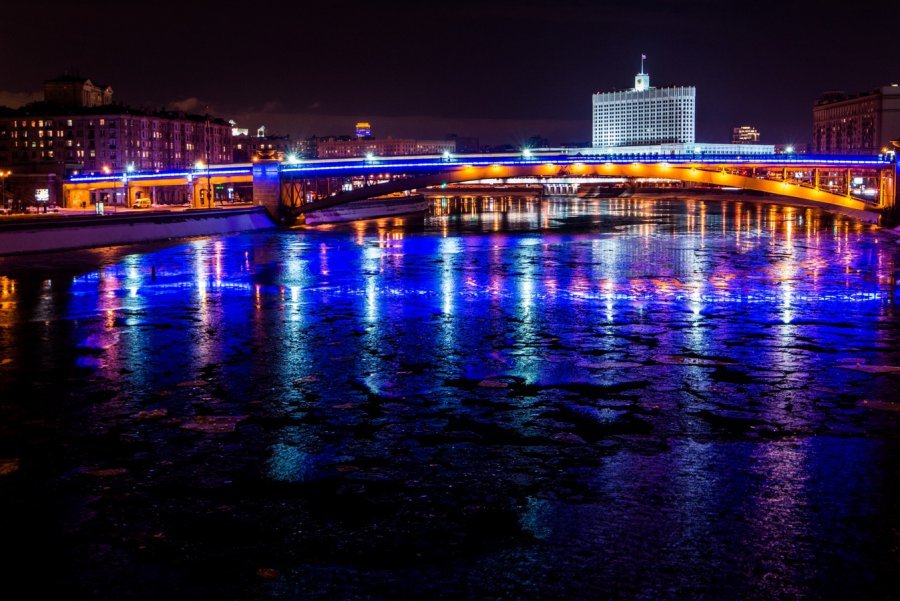 москва вечерняя фото