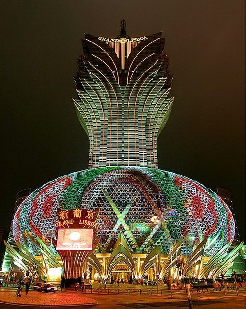 отель-казино grand lisboa. макао, китай. фото