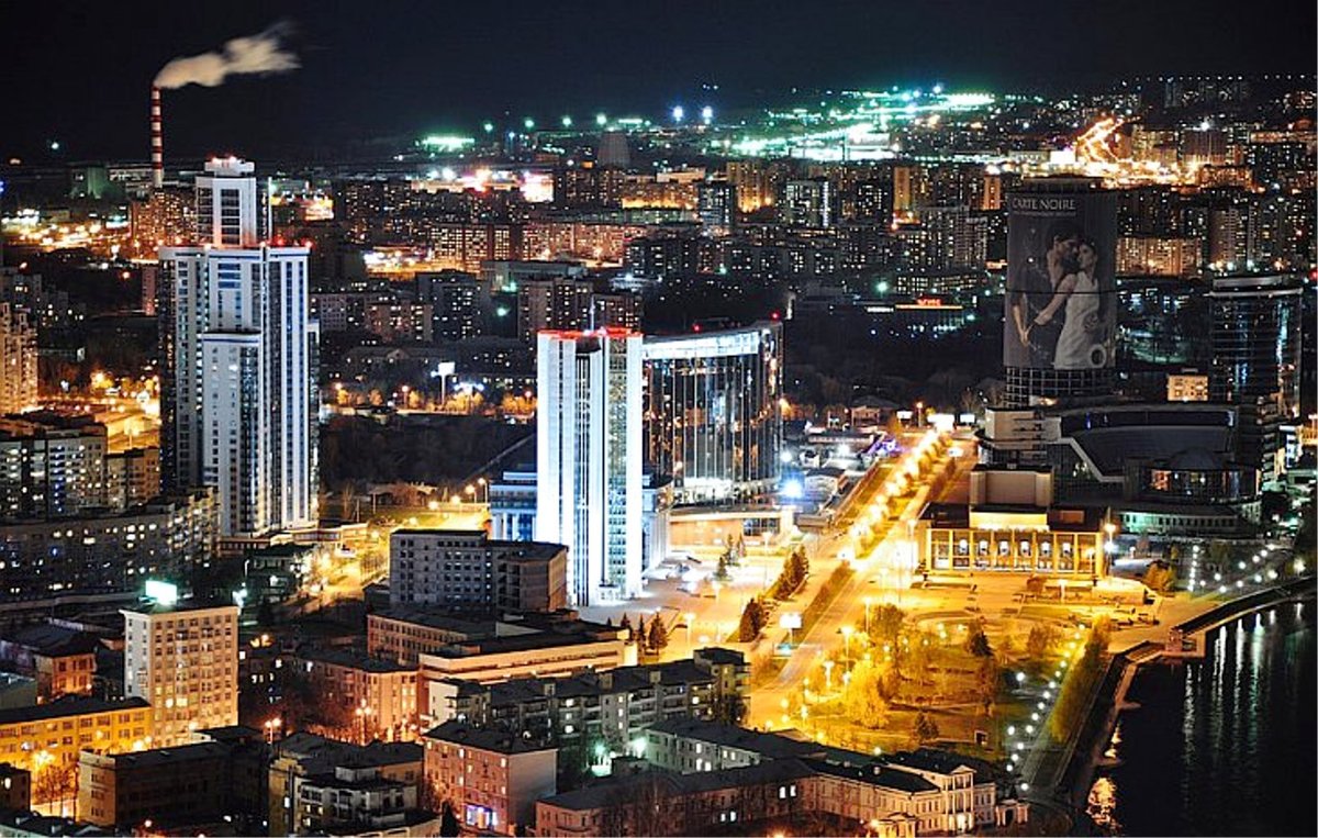 ночной екатеринбург фото