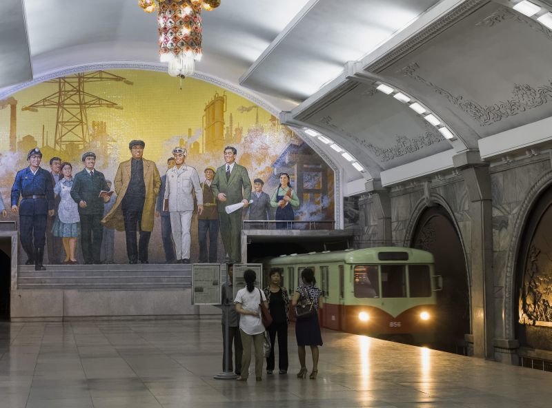метро пхеньяна фото