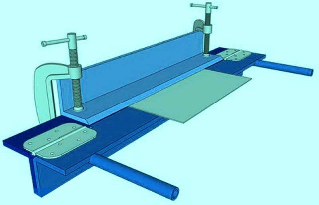 как согнуть лист металла своими руками
