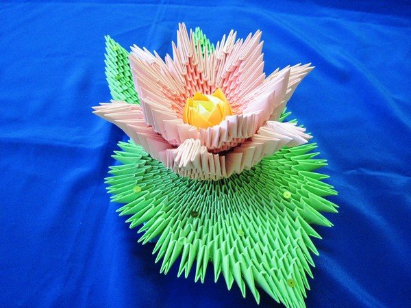 Модульное оригами лотос схема