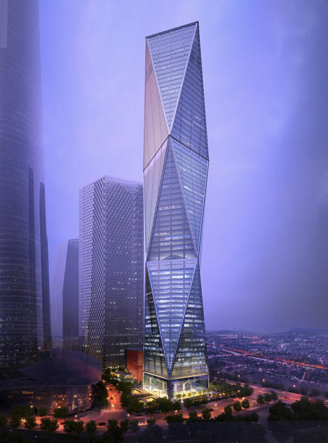 башня diagonal tower сеул фото