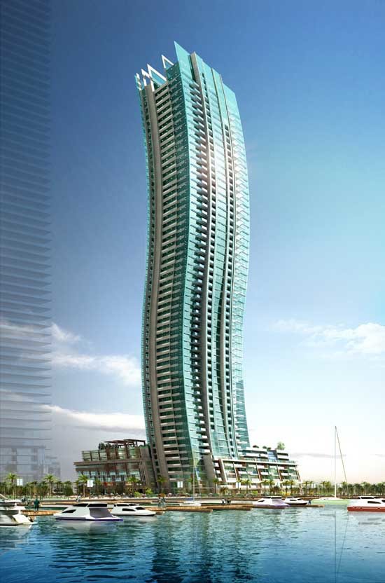 небоскреб dynamic tower в дубае фото