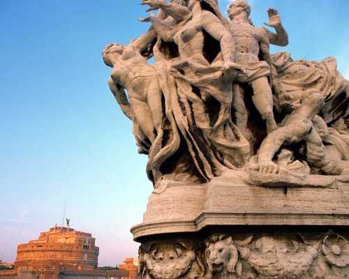 рим статуя победы ponte vittiria фото