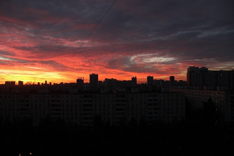 фотография рассвета над москвой фото