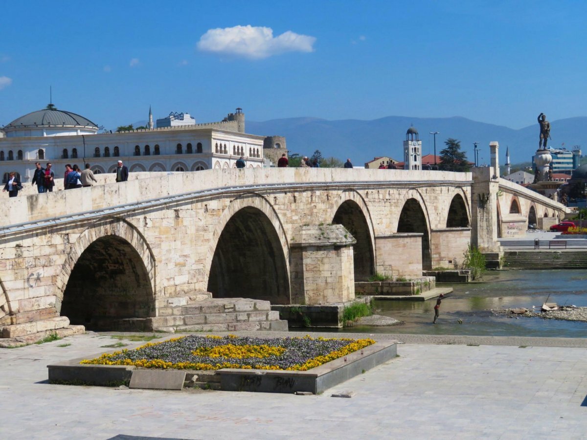 каменный мост в скопье фото