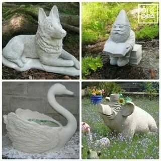 фигурки из цемента для сада фото