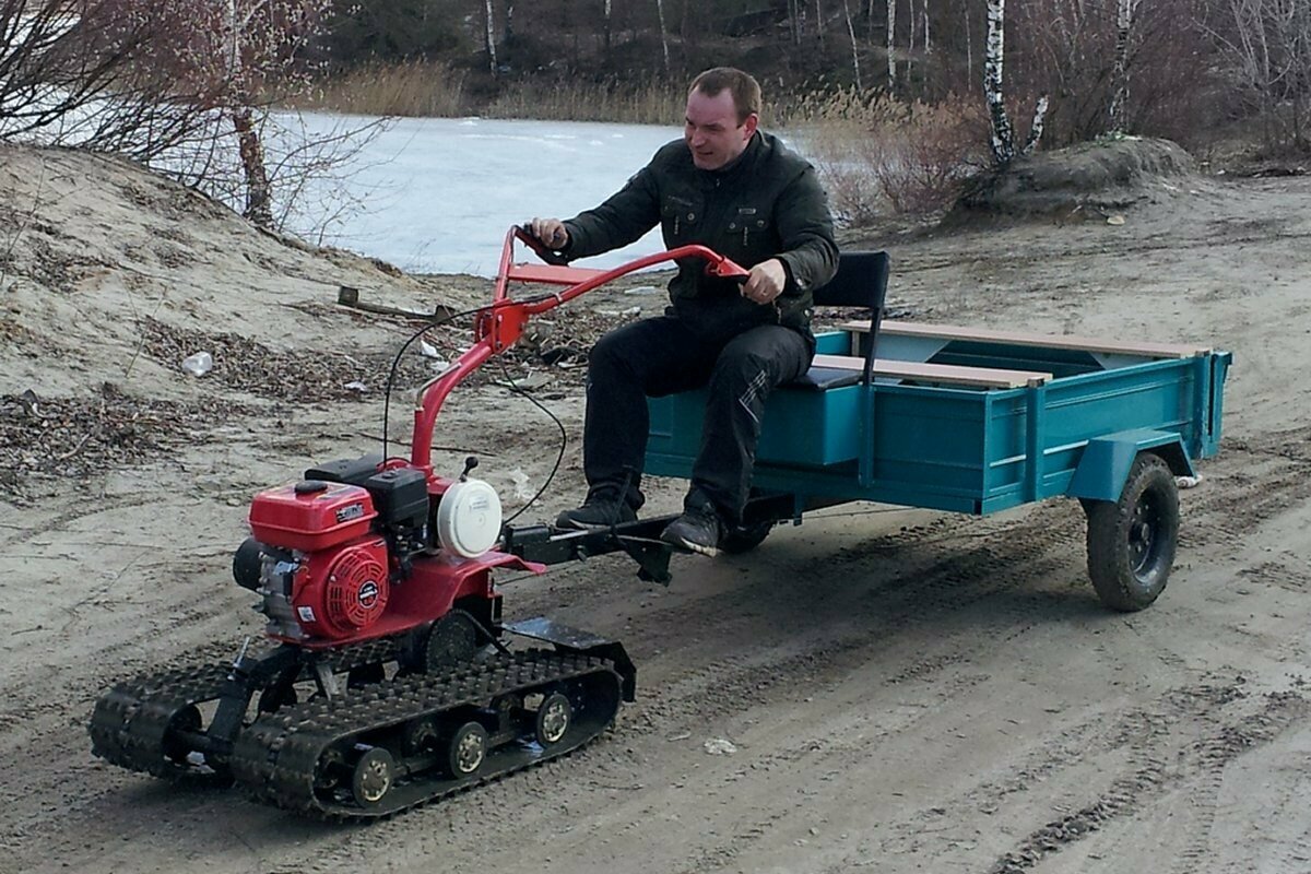 Гусеничная приставка к мотоблоку