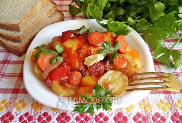 куриное филе с овощами фото