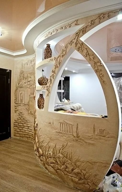 барельеф в интерьере фото