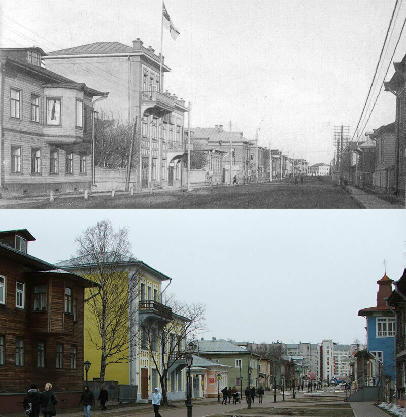 старые улицы архангельска фото