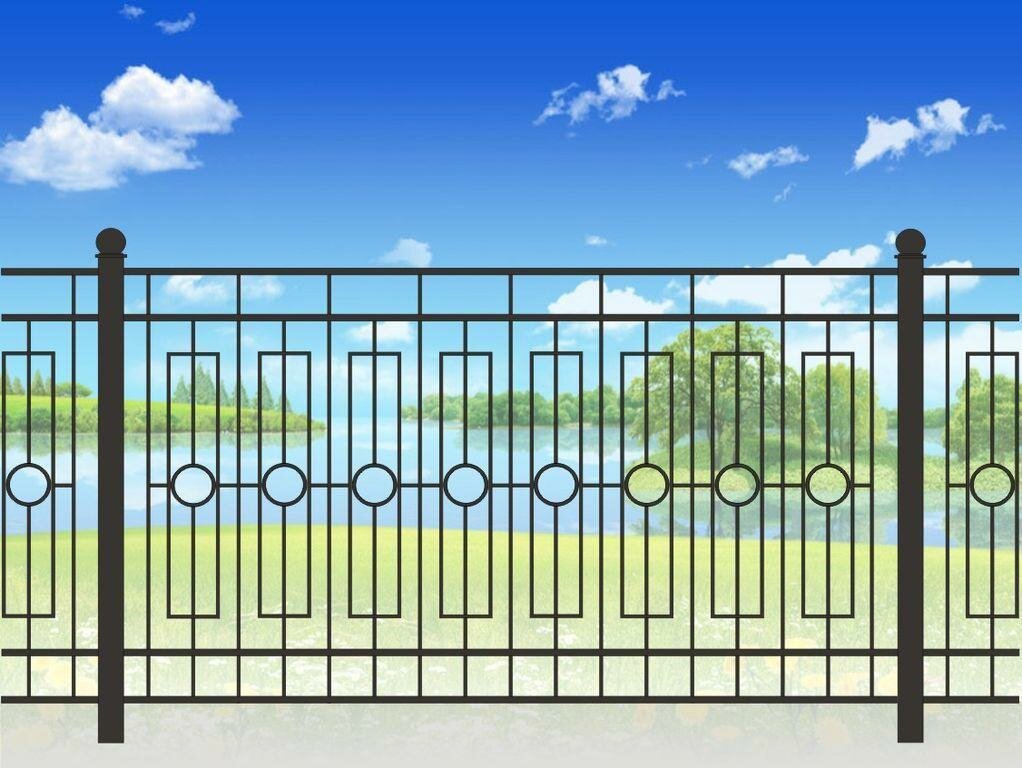 Standard metal fence height