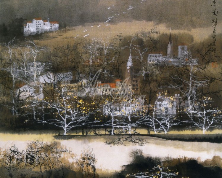 акварель liu maoshan фото